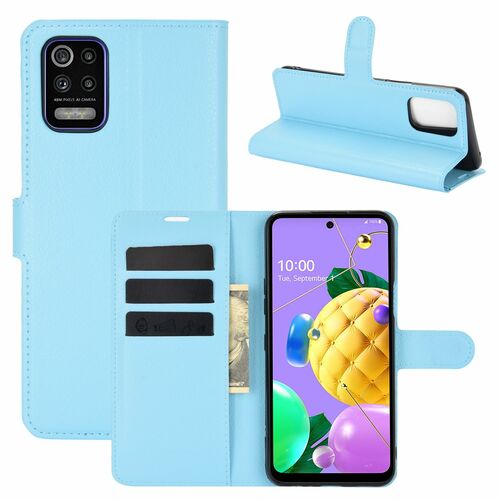 LG K52 Handyh�lle Schutztasche Case Cover Klapptasche Blau