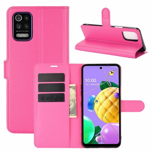 LG K52 Handyh�lle Schutztasche Case Cover Klapptasche Rosa