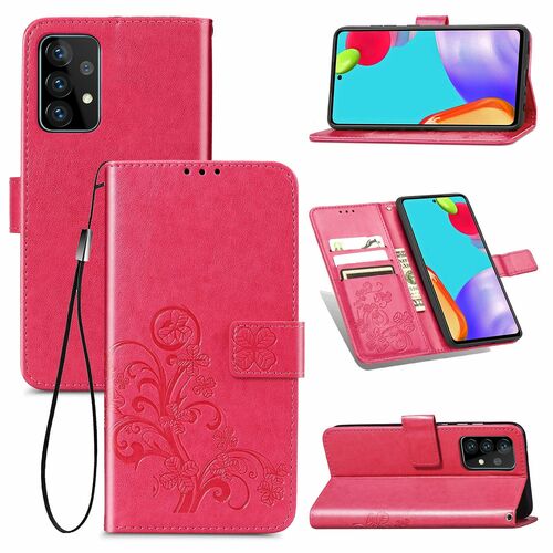 Samsung Galaxy A72 5G Handy Hlle Schutz Tasche Cover Flip Case Kartenfach Pink