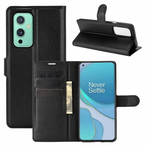 OnePlus 9 Handyh�lle Schutztasche Case Cover Klapptasche Schwarz