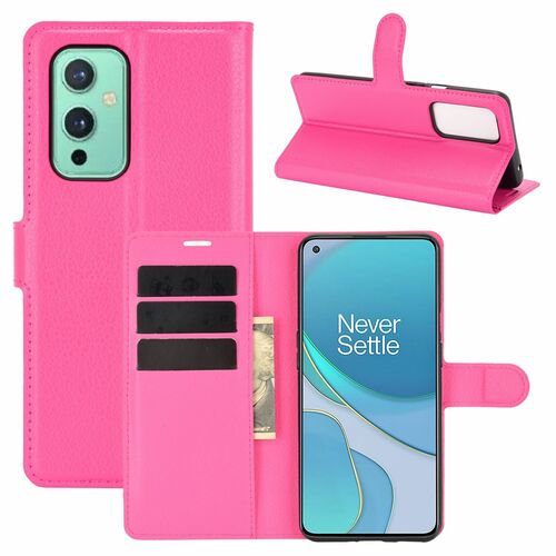 OnePlus 9 Handyh�lle Schutztasche Case Cover Klapptasche Rosa