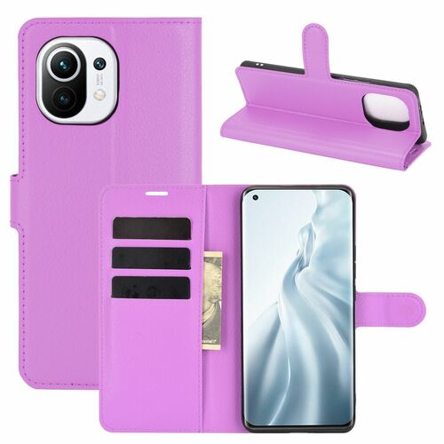 Xiaomi Mi 11 Handyh�lle Schutztasche Case Cover Klapptasche Violett
