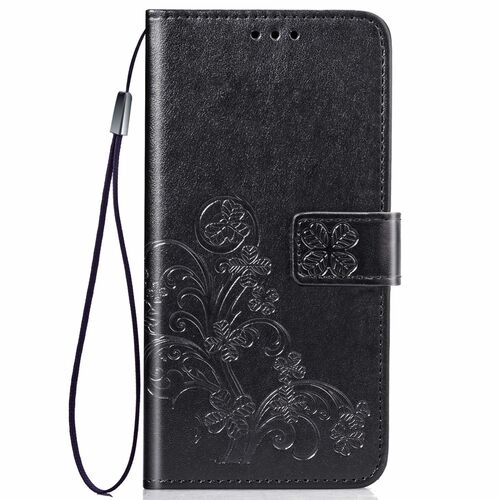 Nokia 2.2 Handy H�lle Schutz Tasche Cover Flip Case Kartenfach Schwarz