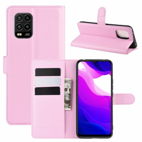 Xiaomi Mi 10 Lite 5G Handyh�lle Schutztasche Case Cover Klapptasche Rosa