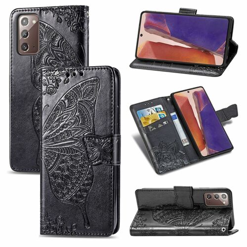 Handyh�lle f�r Samsung Galaxy Note 20 Schutztasche Wallet Cover 360 Case Etuis Schwarz