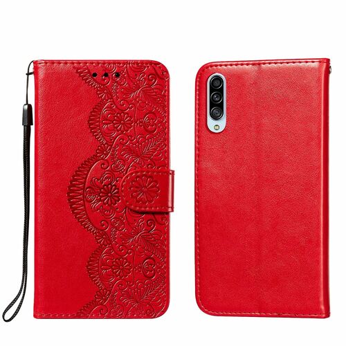 Handyh�lle f�r Samsung Galaxy A90 5G Schutztasche Wallet Cover 360 Case Etuis Rot