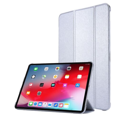 Tableth�lle f�r Apple iPad Pro 12.9 (2021) Schutztasche Wallet Cover 360 Case Etuis Silber