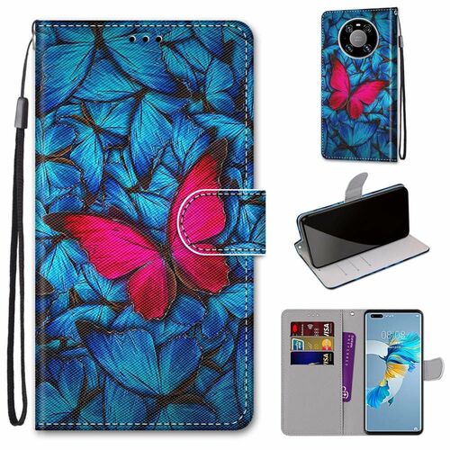 Handyh�lle f�r Huawei Mate 40 Pro Schutztasche Wallet Cover 360 Case Etuis Blau