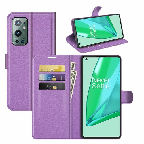 Handyh�lle f�r OnePlus 9 Pro Schutztasche Wallet Cover 360 Case Etuis Violett
