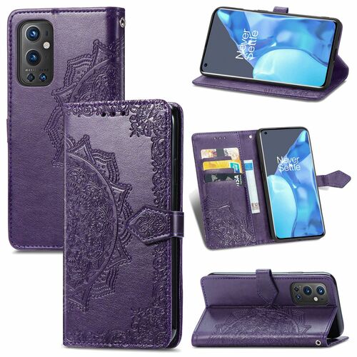 Handyh�lle f�r OnePlus 9 Pro Schutztasche Wallet Cover 360 Case Etuis Violett