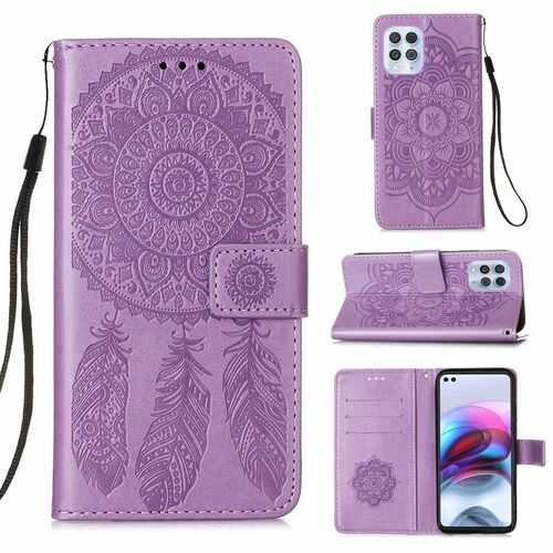 Handyh�lle f�r Motorola Moto G100 Schutztasche Wallet Cover 360 Case Etuis Violett