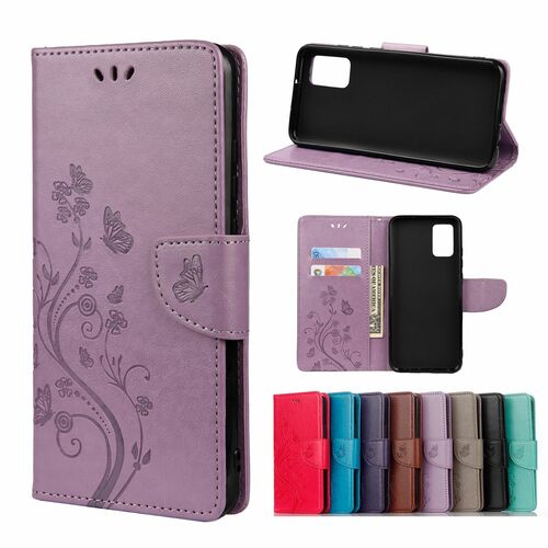 Handyh�lle f�r Xiaomi Redmi Note 10 5G Schutztasche Wallet Cover 360 Case Etuis Violett