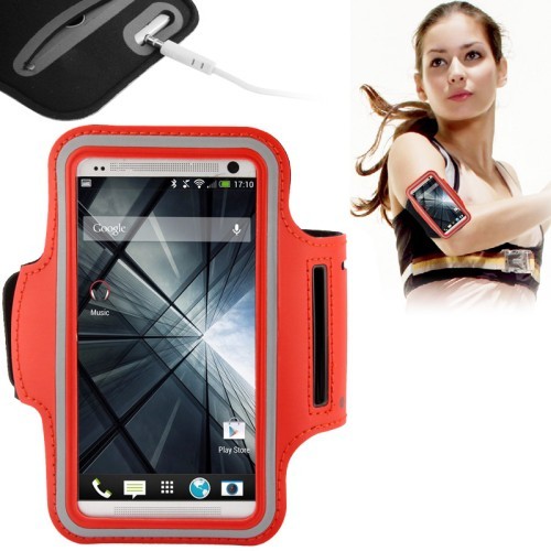 Sportarmband Tasche f�r Case Handy Samsung Galaxy S5 Neo Rot