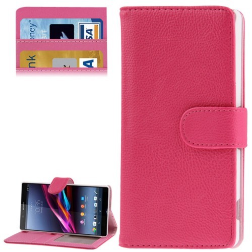 Handyh�lle Flip Quer Tasche f�r Sony Xperia Z2 L50w pink