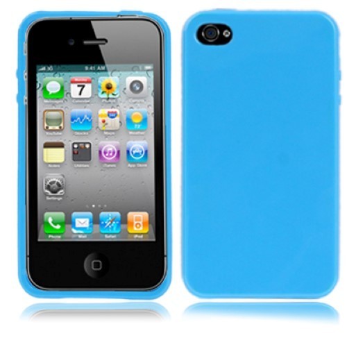 Schutzh�lle TPU f�r Handy Apple iPhone 4 / 4s Blau