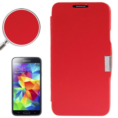 Handyh�lle Tasche f�r Samsung Galaxy S5 / S5 Neo rot geb�rstet