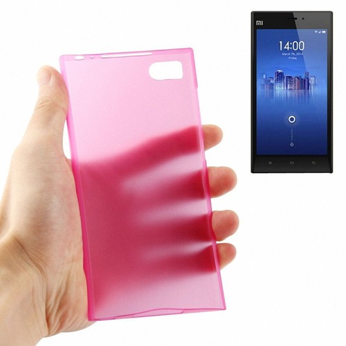 Schutzh�lle Case Ultra D�nn 0,3mm f�r Handy Xiaomi MI3 Pink Transparent