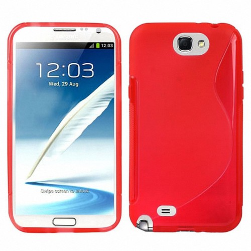 Handyh�lle TPU-Schutzh�lle f�r Samsung Galaxy Note 2 N7100 rot