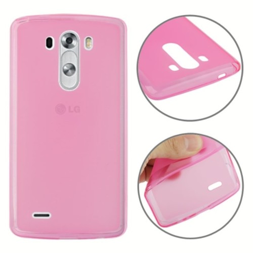 Handyh�lle Transluzente TPU Tasche f�r LG G3 / D-850 / LS-990 / D855 Pink