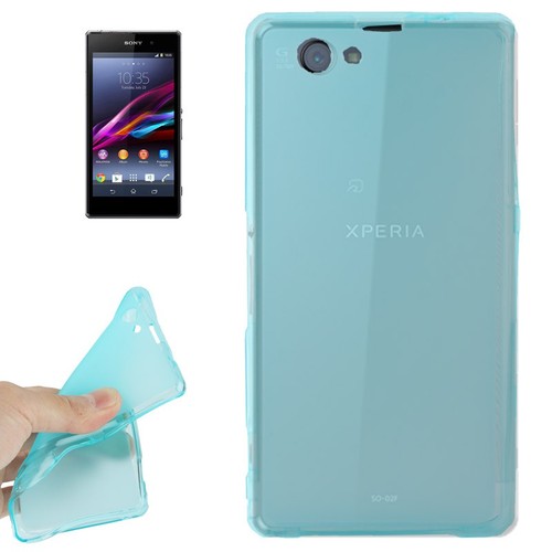 Handyh�lle Transluzente TPU Tasche f�r Sony Xperia Z1 mini T�rkis