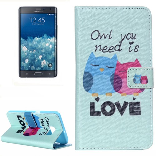 Handyh�lle Tasche f�r Handy Samsung Galaxy Note 5 Edge OWL you need is Love