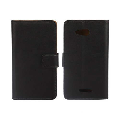 Schutzh�lle Handytasche (Flip Quer) Wallet f�r Handy Sony Xperia E4G Schwarz