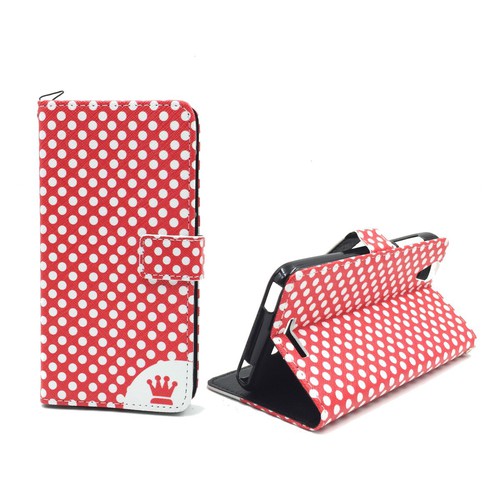 Handyh�lle Tasche f�r Handy Acer Liquid Z630 Polka Dot Rot