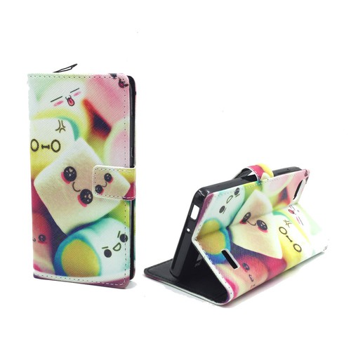 Handyh�lle Tasche f�r Handy Huawei G Play Mini Schriftzug Marshmallows