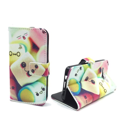 Handyh�lle Tasche f�r Handy Samsung Galaxy A3 Schriftzug Marshmallows