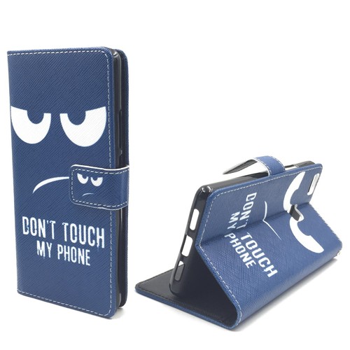 Dont Touch My Phone Handyh�lle Huawei P9 Lite Klapph�lle Wallet Case