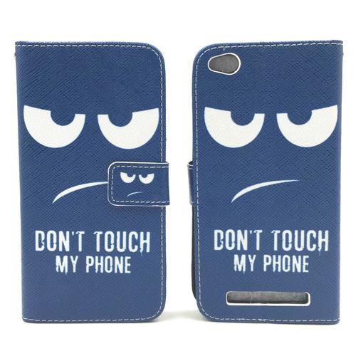 Handyh�lle Tasche f�r Handy Xiaomi Redmi 3 Dont Touch my Phone