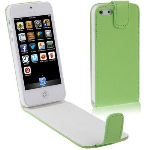  Handy Tasche Flip d�nn f�r Case Handy iPhone SE Gr�n