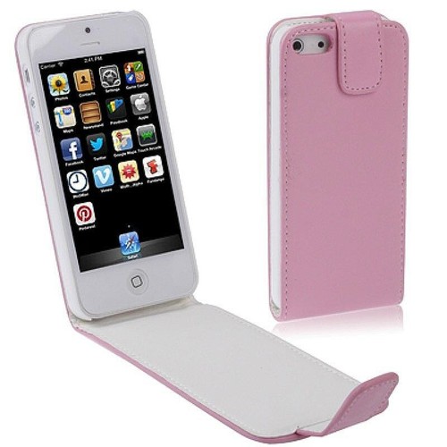  Handy Tasche Flip d�nn f�r Case Handy iPhone SE Pink
