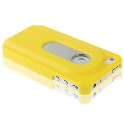 Schutzh�lle Hard Case Flaschen�ffner H�lle f�r Case Handy iPhone 4 / 4s Gelb