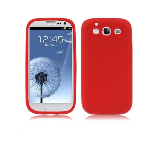 Schutzh�lle Silikon H�lle f�r Handy Samsung I9300 Galaxy S3 Rot