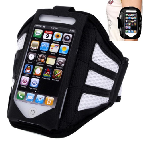 Tasche Armband fr Apple iPhone 5 / 5s Schwarz / Wei