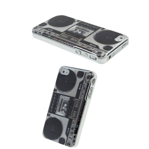 Schutzh�lle Hard Case H�lle f�r Handy iPhone 4 / 4s Retro Radio