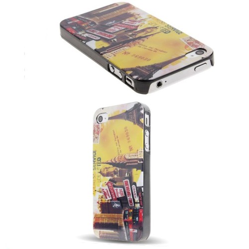 Schutzh�lle Hard Case H�lle f�r Handy iPhone 4 / 4s Welt & St�dte
