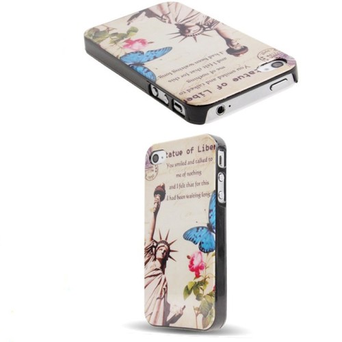 Schutzh�lle Hard Case H�lle f�r Handy iPhone 4 / 4s Freiheitsstatue