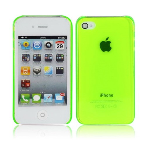 Schutzh�lle Hard Case H�lle f�r Handy iPhone 4 / 4s leuchtgr�n