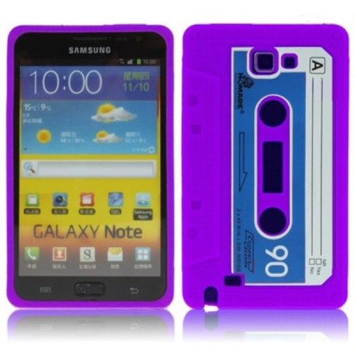 Schutzh�lle Kassette f�r Handy Samsung Galaxy Note i9220 N7000 Lila