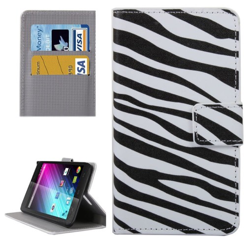 Handyh�lle Tasche f�r Handy Wiko Lenny 2 Zebra Streifen