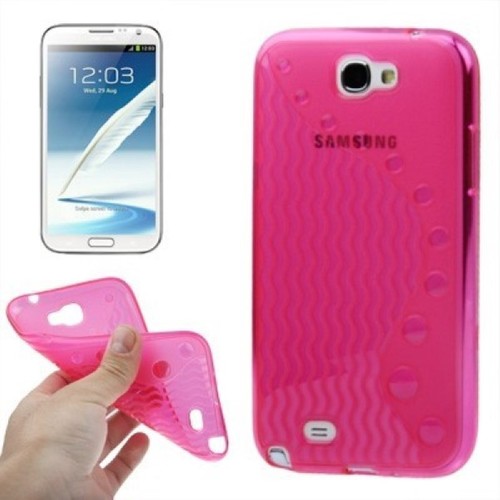 Schutzh�lle TPU f�r Case Handy Samsung Galaxy Note II / N7100 + Folie