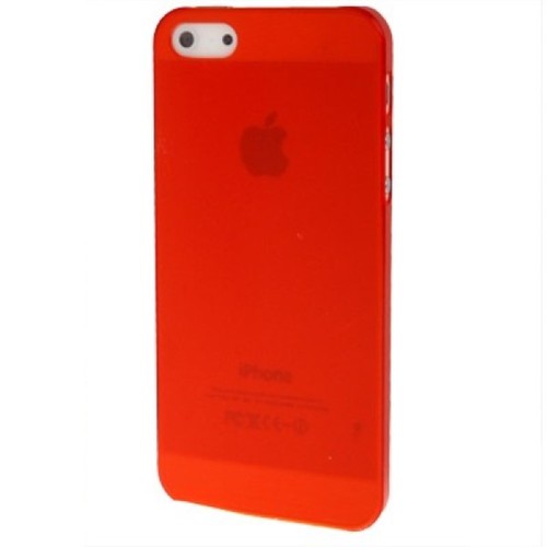 Schutzh�lle Ultra D�nn H�lle f�r Apple iPhone 5 / 5s Transparent Rot