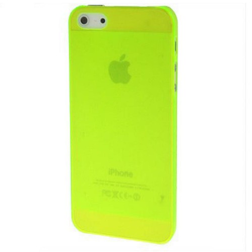 Schutzh�lle Ultra D�nn H�lle f�r Apple iPhone 5 / 5s Transparent Giftgr�n