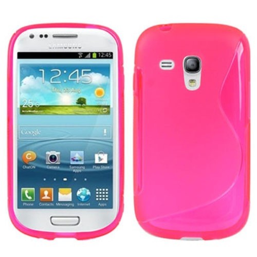 Schutzh�lle TPU Case H�lle f�r Handy Samsung Galaxy S3 mini i8190 / i8195 / i8200 pink