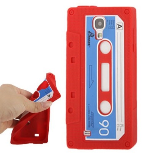 Silikon H�lle Kassette f�r Handy Samsung Galaxy S4 GT-I9500 / GT-I9505 / LTE+ GT-I9506 / Value Edition GT-I9515 rot