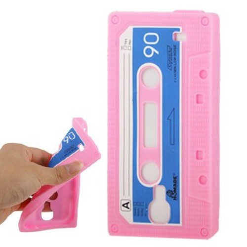 Silikon H�lle Kassette f�r Handy Samsung Galaxy S4 GT-I9500 / GT-I9505 / LTE+ GT-I9506 / Value Edition GT-I9515 pink