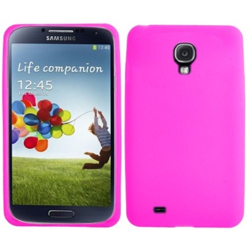 Schutzh�lle Silikon Case f�r Handy Samsung Galaxy S4 GT-I9500 / GT-I9505 / LTE+ GT-I9506 / Value Edition GT-I9515 pink