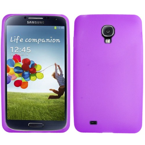 Schutzh�lle Silikon Case f�r Handy Samsung Galaxy S4 GT-I9500 / GT-I9505 / LTE+ GT-I9506 / Value Edition GT-I9515 lila